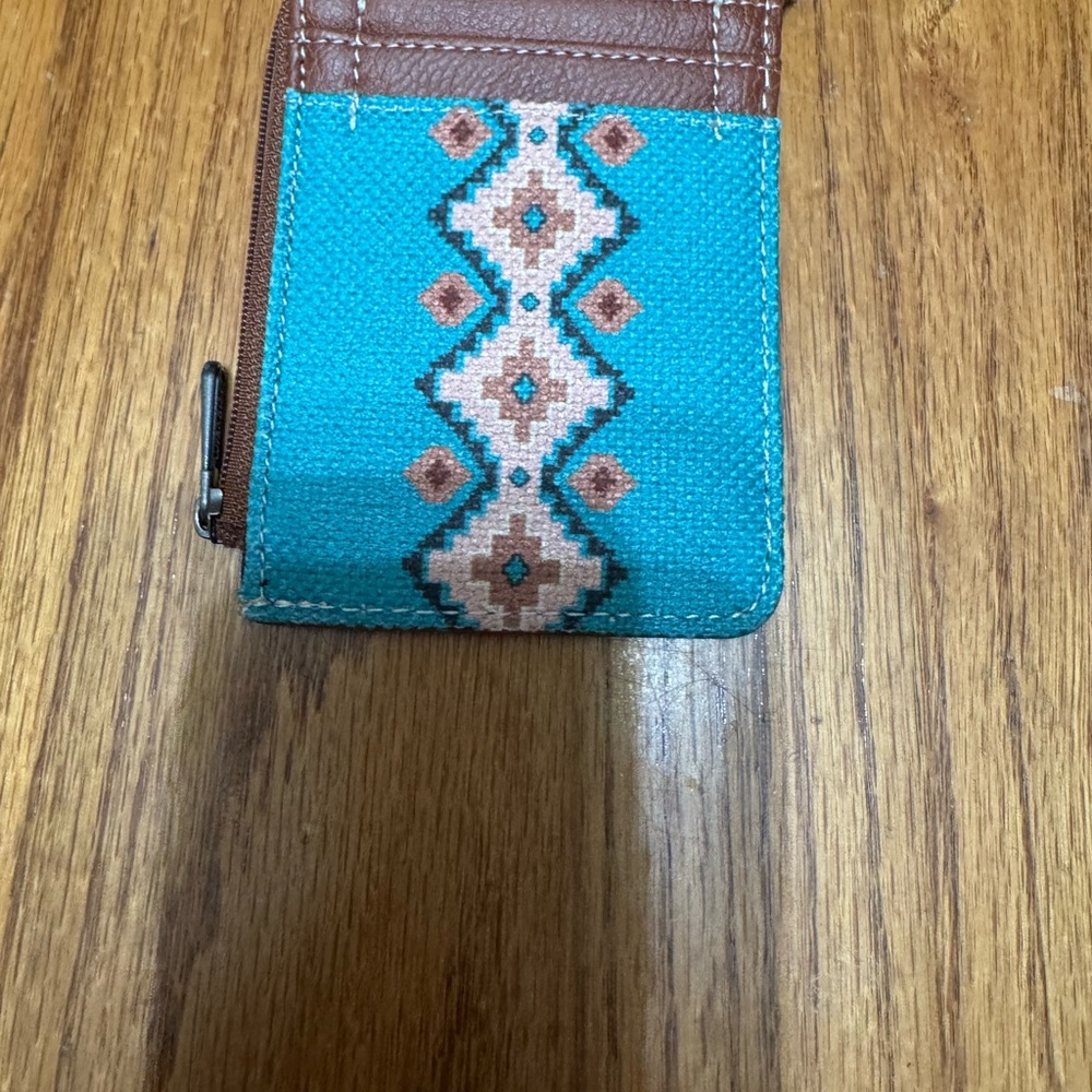 Wrangler Teal and Brown Wallet